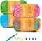 Beginner Crochet Yarn for Crocheting and Knitting; Beginner Easy Yarn kit with Tool Set